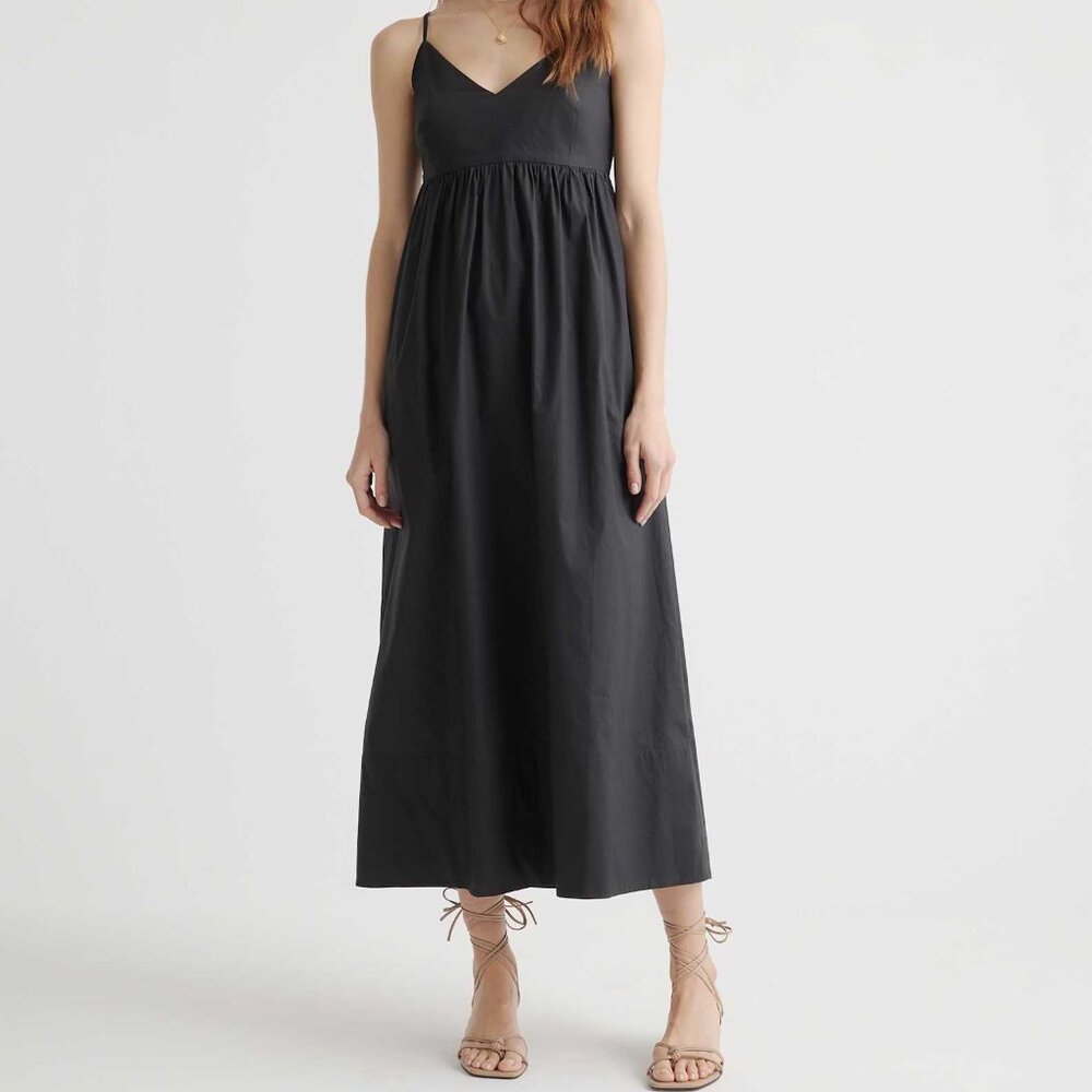 Classic Black Spaghetti Strap Maxi Dress